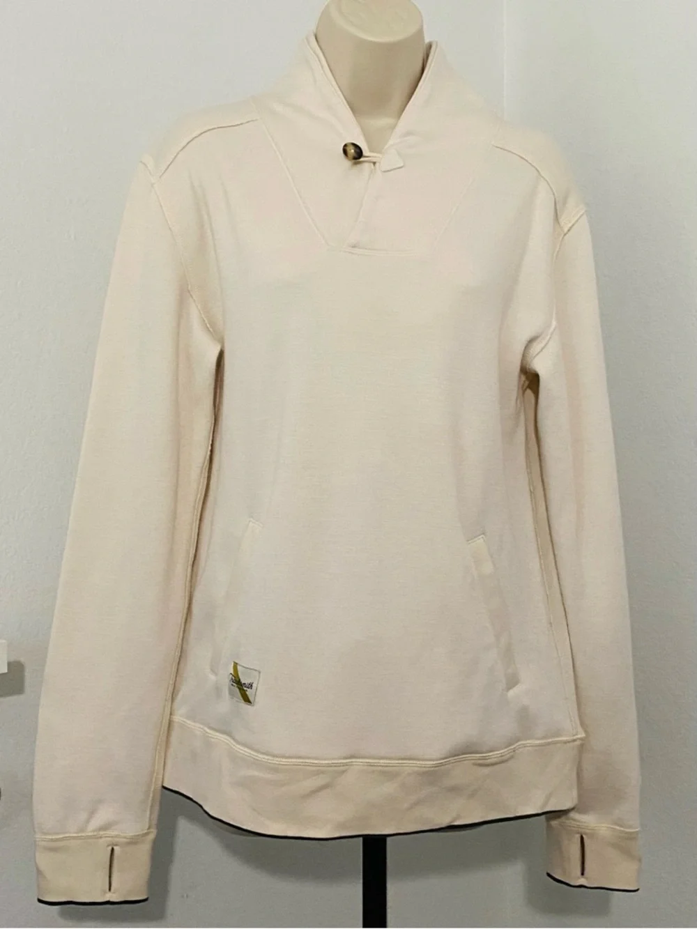 Tracksmith Emil Shawl Collar Pullover Sweater Sweatshirt Medium Merino Wool